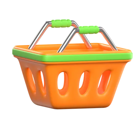 Cesta de compras  3D Icon