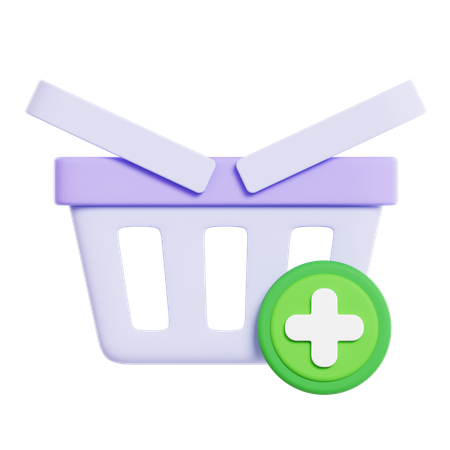 Cesta de compras  3D Icon