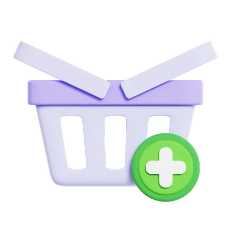 Cesta de compras  3D Icon