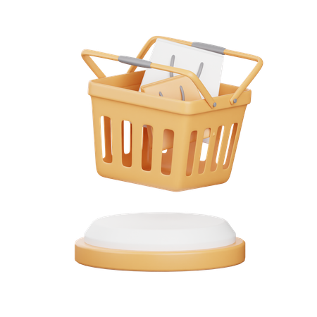 Cesta de compras  3D Icon