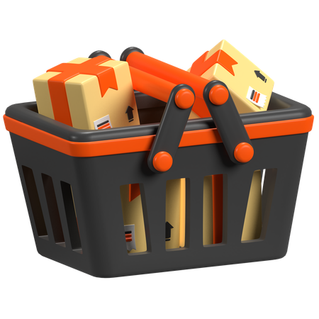 Cesta de compras  3D Icon