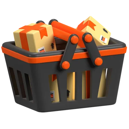 Cesta de compras  3D Icon