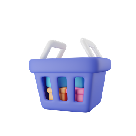 Cesta de compras  3D Icon