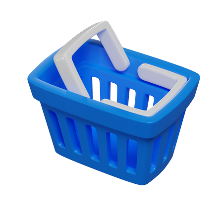 Cesta de compras  3D Illustration