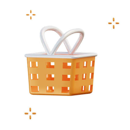 Cesta de compras  3D Illustration