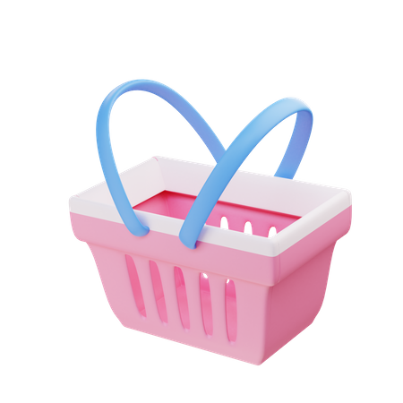 Cesta de compras  3D Illustration