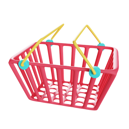 Cesta de compras  3D Illustration