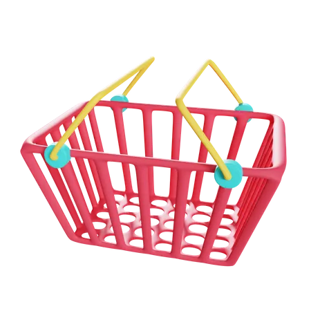 Cesta de compras  3D Illustration