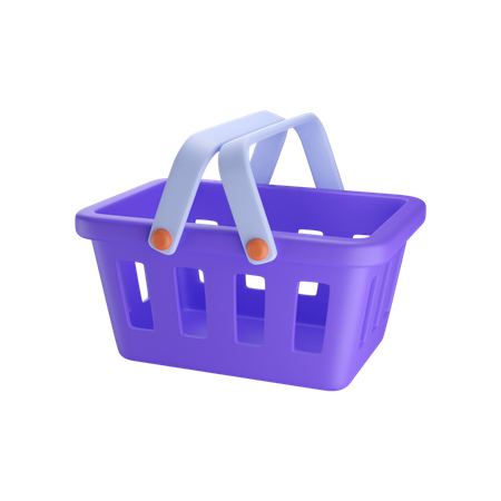 Cesta de compras  3D Icon