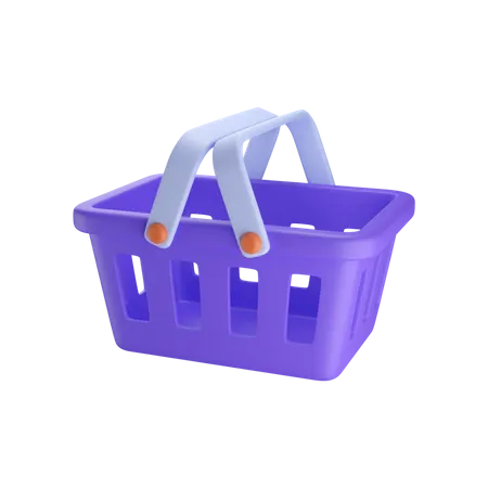 Cesta de compras  3D Icon