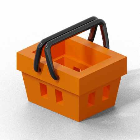 Cesta de compras  3D Icon