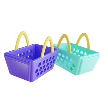 Cesta de compras  3D Icon