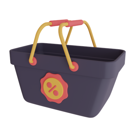 Cesta de compras  3D Icon