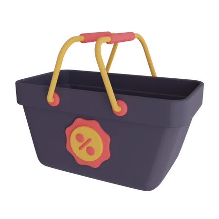 Cesta de compras  3D Icon