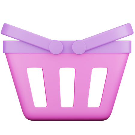 Cesta de compras  3D Icon