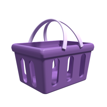 Cesta de compras  3D Icon