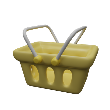 Cesta de compras  3D Icon