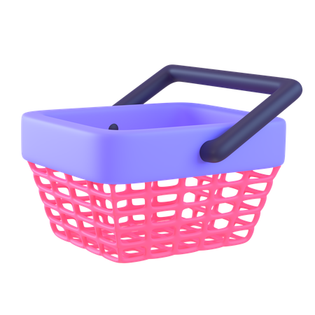 Cesta de compras  3D Icon