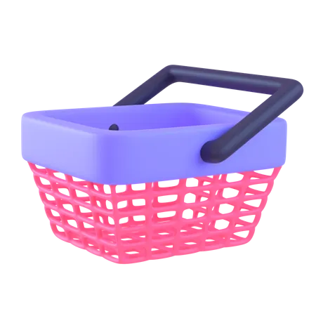 Cesta de compras  3D Icon