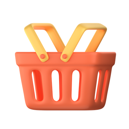 Cesta de compras  3D Icon