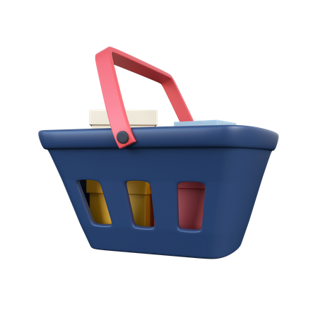 Cesta de compras  3D Icon