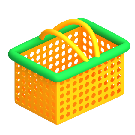 Cesta de compras  3D Icon