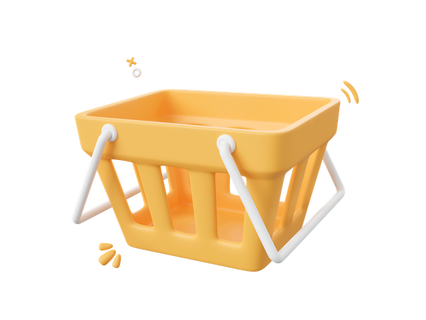 Cesta de compras  3D Icon