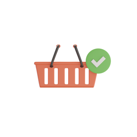 Cesta de compras  3D Icon