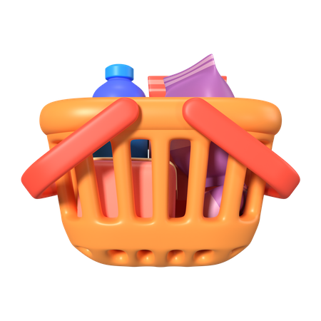 Cesta de compras  3D Icon