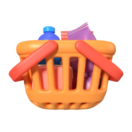 Cesta de compras  3D Icon