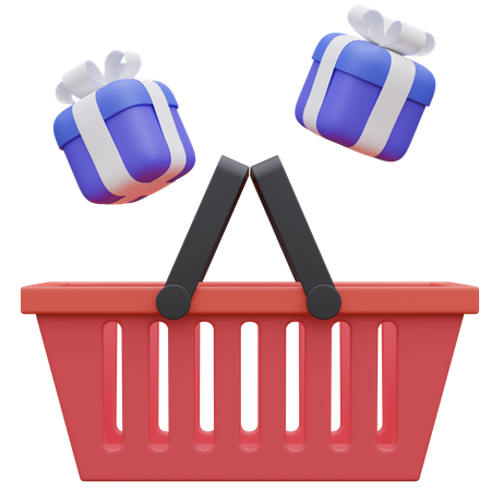 Cesta de compras  3D Icon