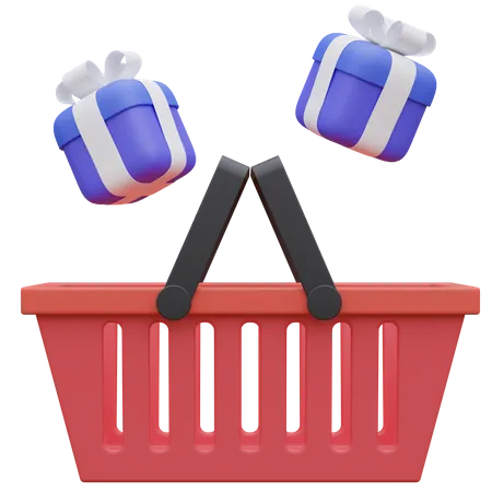 Cesta de compras  3D Icon