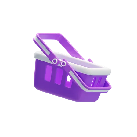 Cesta de compras  3D Icon