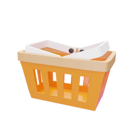 Cesta de compras  3D Icon