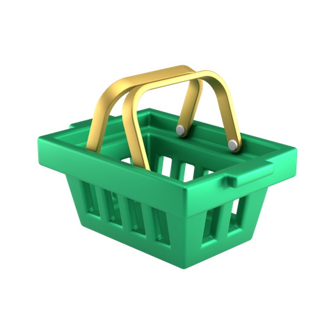 Cesta de compras  3D Icon