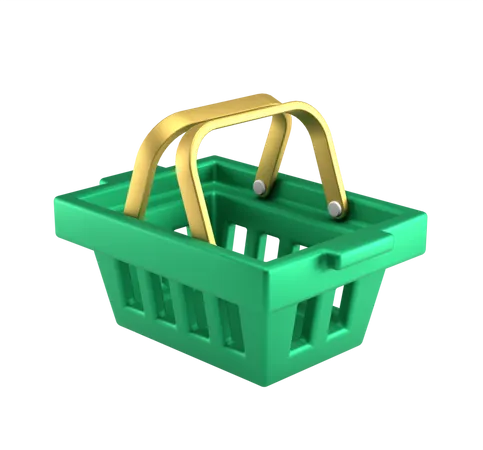 Cesta de compras  3D Icon