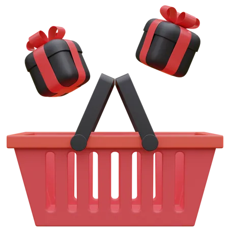 Cesta de compras  3D Icon