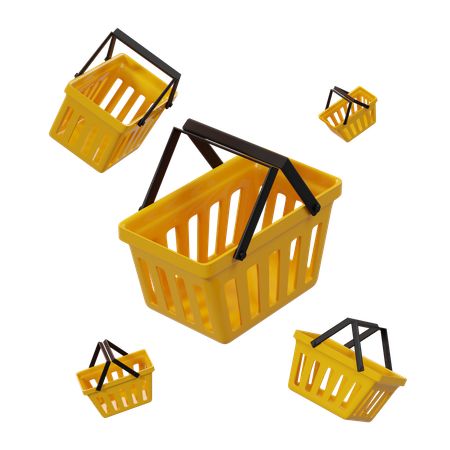 Cesta de compras  3D Icon