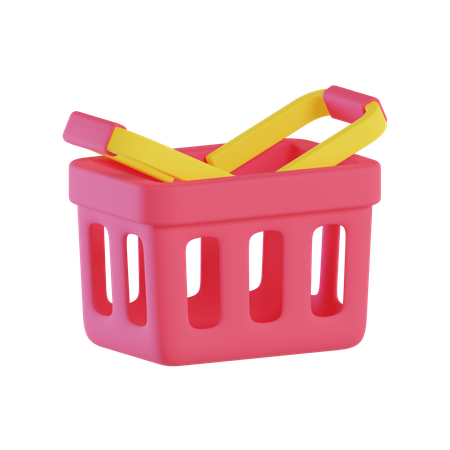 Cesta de compras  3D Icon