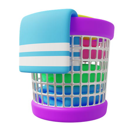 Cesto de la ropa  3D Icon