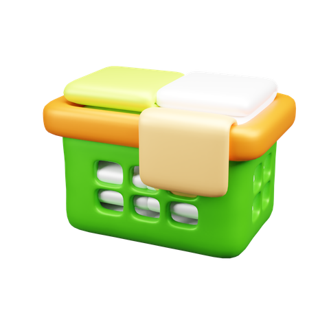 Cesto de roupa suja  3D Icon