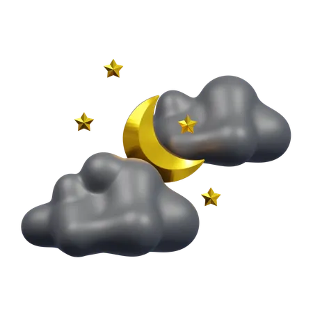 Céu noturno  3D Icon