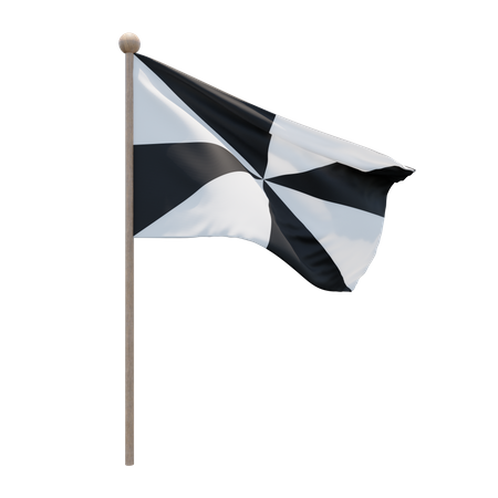 Mât de drapeau de Ceuta  3D Icon