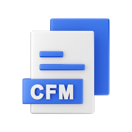 Cfm File  3D Icon