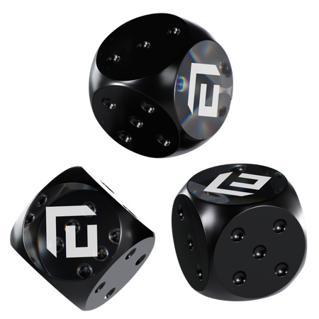 Cfx Glass Dice Crypto  3D Icon