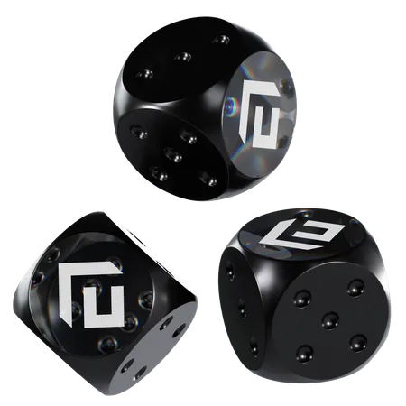 Cfx Glass Dice Crypto  3D Icon