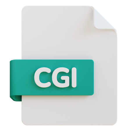 Cgi File  3D Icon