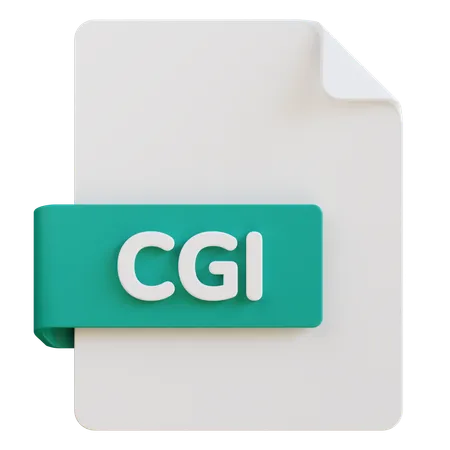 Cgi File  3D Icon