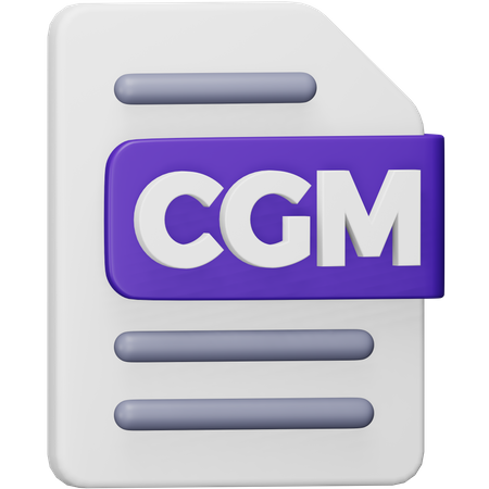 Cgm File  3D Icon