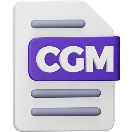 Cgm File  3D Icon